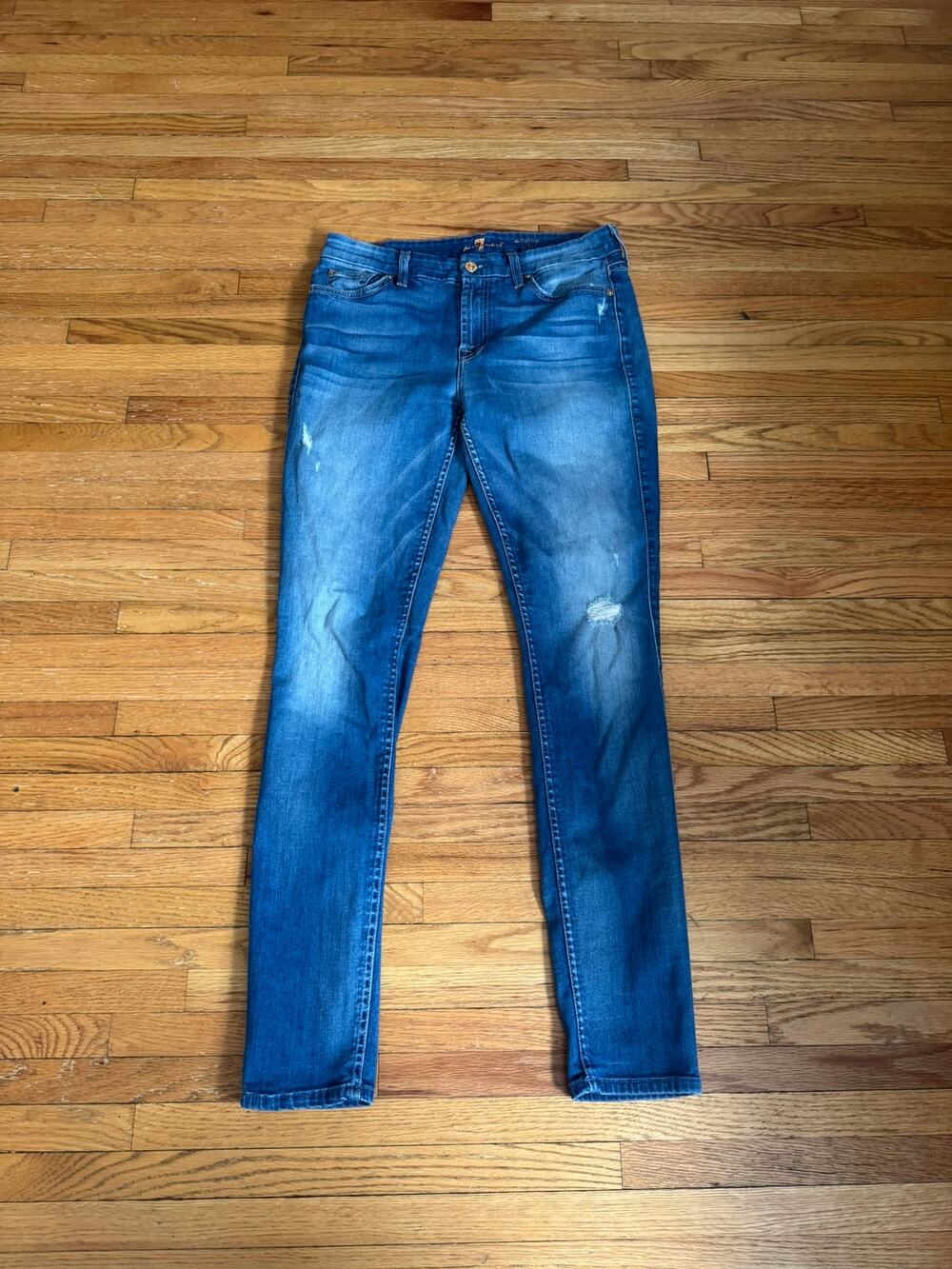 7 For All Mankind Mid Rise Skinny Jean